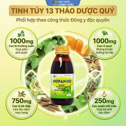 Siro giúp bổ phế, hạn chế ho nhiều, loãng đờm, giảm đau rát họng do ho Nopanho Kingphar (125ml) 4