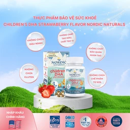 Viên uống tốt cho não bộ của trẻ Nordic Naturals Children's DHA Strawberry Flavor (90 viên) 7