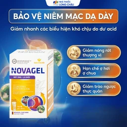 Thực phẩm bảo vệ sức khỏe Novagel Dân Khang hỗ trợ giảm acid dịch vị, bảo vệ niêm mạc dạ dày (Hộp 20 gói x 10ml) 4