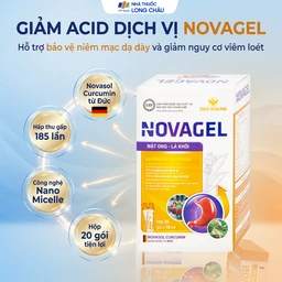 Thực phẩm bảo vệ sức khỏe Novagel Dân Khang hỗ trợ giảm acid dịch vị, bảo vệ niêm mạc dạ dày (Hộp 20 gói x 10ml) 2