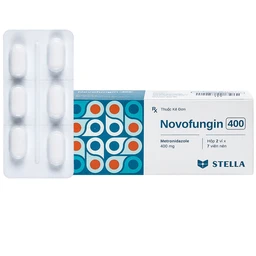Thuốc Novofungin 400 Stella điều trị nhiễm nhiễm động vật nguyên sinh nhạy cảm (2 vỉ x 7 viên)