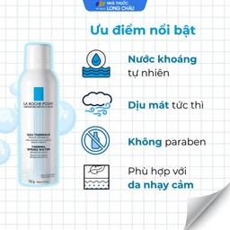 Xịt khoáng La Roche-posay Thermal Spring Water Sensitive Skin giúp làm dịu và bảo vệ da 150ml