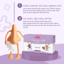 Nước muối sinh lý ưu trương Buona Nebianax 3% (20 ống) hỗ trợ điều trị nhiễm khuẩn đường hô hấp