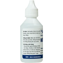 Nước Oxy Già 3% HD pharma sát khuẩn, tẩy uế, rửa vết thương, mụn nhọt đã vỡ, viêm tai, răng, miệng (Chai 50ml) 3