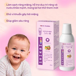 Nước Súc Miệng Trẻ Em Shikai Kiddy Tokyo Pharma - Phòng Ngừa Vi Khuẩn,Hỗ Trợ Điều Trị Viêm Nướu, Giảm Sâu Răng (250ml) 5