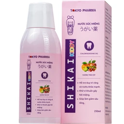 Nước Súc Miệng Trẻ Em Shikai Kiddy Tokyo Pharma - Phòng Ngừa Vi Khuẩn,Hỗ Trợ Điều Trị Viêm Nướu, Giảm Sâu Răng (250ml) 1