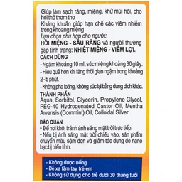 Nước súc miệng Valentine Thái Dương diệt khuẩn, bảo vệ răng miệng (500ml) 4