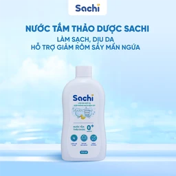 Nước tắm gội thảo dược Sachi cho bé sơ sinh từ 0 tháng tuổi 250ml Làm dịu mát da và phòng ngừa rôm sảy 2