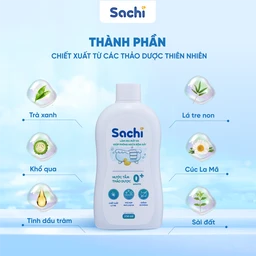 Nước tắm gội thảo dược Sachi cho bé sơ sinh từ 0 tháng tuổi 250ml Làm dịu mát da và phòng ngừa rôm sảy 4