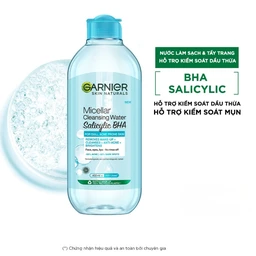 Nước tẩy trang cho da dầu, mụn Garnier Skin Naturals Micellar 400ml 3