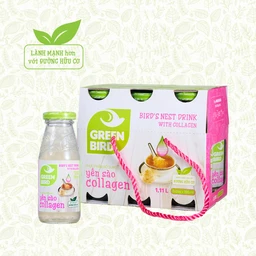 Nước Uống Bổ Dưỡng Yến Sào Collagen Greenbird (6 chai x 185ml)