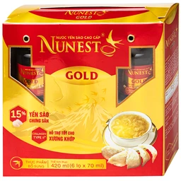 Nước Yến Cao Cấp Nunest Gold (6 hũ x 70ml) 2
