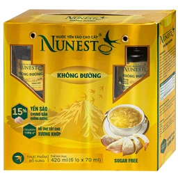 Nước Yến Cao Cấp Nunest Không Đường (6 hũ x 70ml) 3