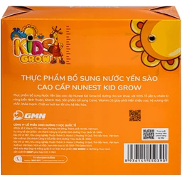 Nước Yến Sào Cao Cấp Cho Trẻ Em Nunest Kid Grow Vị Cam (6 hũ x 70ml) 4
