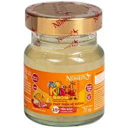 Nước Yến Sào Cao Cấp Cho Trẻ Em Nunest Kid Grow Vị Cam (6 hũ x 70ml) 2