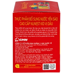 Nước Yến Sào Cao Cấp Cho Trẻ Em Nunest Kid Vị Dâu Lốc 3+1 (70ml) 4
