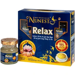 Nước Yến Sào Cao Cấp Nunest Relax - Ngủ Ngon, Giảm Căng Thẳng Mệt Mỏi (6 hũ x 70ml) 1