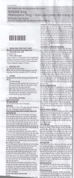 Viên nén Nykob 5mg Genepharm SA điều trị tâm thần phân liệt (4 vỉ x 7 viên)