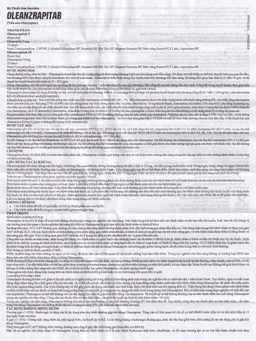 Viên nén Oleanzrapitab 5 Sun Pharma điều trị bệnh tâm thần phân liệt (5 vỉ x 10 viên)