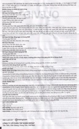 Thuốc nhỏ mắt Olevid Olopatadine 5ml Merap điều trị triệu chứng ngứa mắt của bệnh viêm kết mạc dị ứng