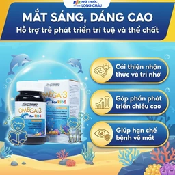 Viên uống giúp trẻ phát triển chiều cao, trí não và thị lực Omega-3 For Kids Nutrimed (100 viên) 2