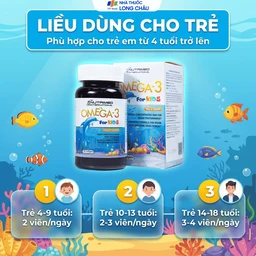 Viên uống giúp trẻ phát triển chiều cao, trí não và thị lực Omega-3 For Kids Nutrimed (100 viên) 5