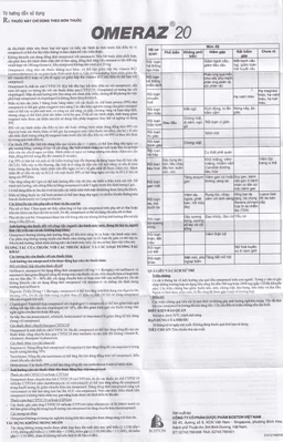 Viên nang Omeraz 20 Boston điều trị và dự phòng tái phát loét dạ dày, tá tràng (5 vỉ x 4 viên) 