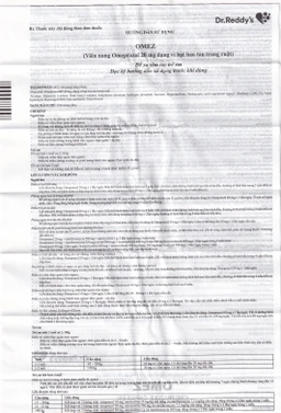 Viên nang cứng Omez 20mg Dr.Reddy's điều trị và dự phòng tái phát loét tá tràng (2 vỉ x 10 viên)