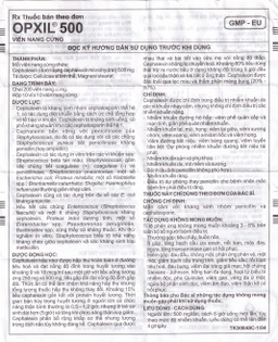 Thuốc OPXIL 500 Imexpharm điều trị các tình trạng nhiễm khuẩn do các vi khuẩn nhạy cảm (200 viên)