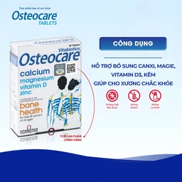 Viên bổ sung canxi khoáng chất chắc xương khoẻ khớp Vitabiotics Osteocare (2 vỉ x 15 viên)