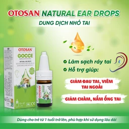Dung dịch nhỏ tai Otosan Natural Ear Drops 10ml giảm đau, chống viêm, làm sạch tai