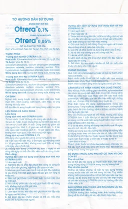 Dung dịch xịt mũi Otrera 0,1% An Thiên giảm nghẹt mũi và sung huyết mũi (10ml)