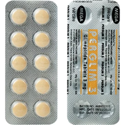Thuốc Perglim 3mg Mega kiểm soát đường huyết ở bệnh nhân đái tháo đường type 2 (3 vỉ x 10 viên) 5