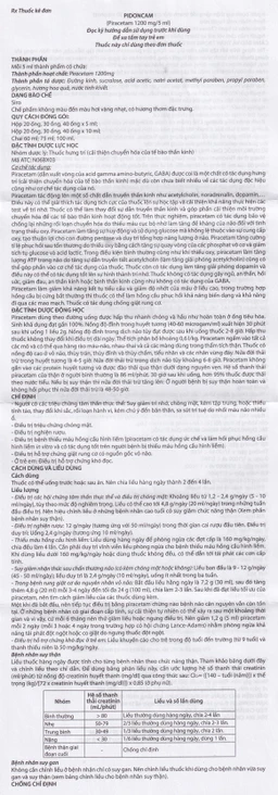 Thuốc Pidoncam 1200mg/5ml Hà Nam điều trị triệu chứng chóng mặt, suy giảm trí nhớ (20 ống x 10ml)