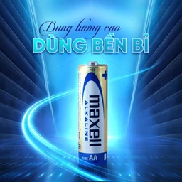 Pin kiềm Maxell super alkaline AA LR6(GD) (vỉ 6 viên) dùng cho các thiết bị điện tử