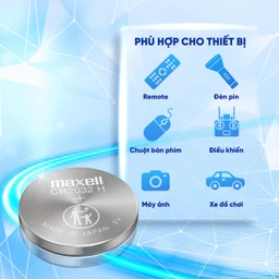 Pin Maxell lithium CR2032 (20 vỉ x 5 viên) dùng cho các thiết bị điện tử