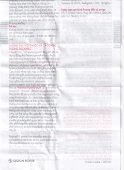 Thuốc Postinor 1 Gedeon dùng tránh thai khẩn cấp trong vòng 72 giờ sau giao hợp (1 viên)