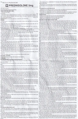 Thuốc Prednisolone 5mg TV.Pharm chống viêm, chống dị ứng và ức chế miễn dịch (10 vỉ x 20 viên)