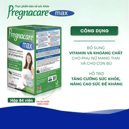 Viên bổ sung vitamin và khoáng chất cho phụ nữ mang thai Pregnacare Max Omega 3 DHA (84 viên)