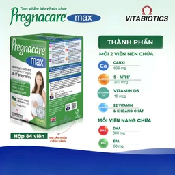 Viên bổ sung vitamin và khoáng chất cho phụ nữ mang thai Pregnacare Max Omega 3 DHA (84 viên)