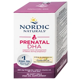 Viên uống cho phụ nữ mang thai và cho con bú Nordic Naturals Prenatal DHA (90 viên)