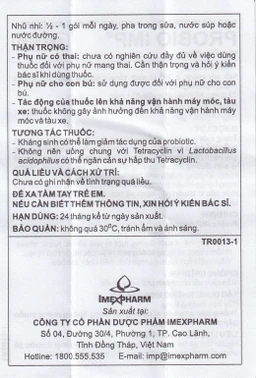 Thuốc cốm Probio IMP bổ sung vi khuẩn có ích ở ruột (14 gói x 1g)