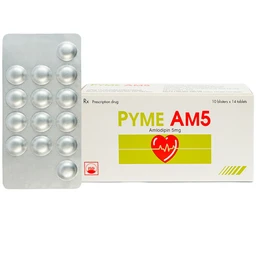 Thuốc Pyme-Am5 Pymepharco điều trị tăng huyết áp (10 vỉ x 14 viên) 1