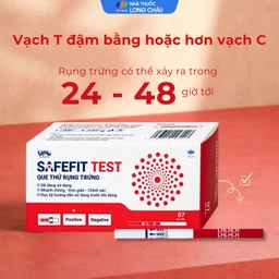 Que thử rụng trứng Safefit test (7 cái) dùng xác định ngày rụng trứng nhanh chóng, đơn giản 7