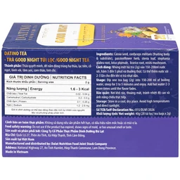Trà Thảo Mộc Good Night Datino Premium Tea (20 túi lọc x 2g)