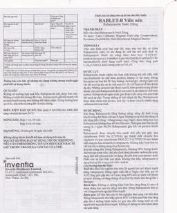 Thuốc Rablet-B Inventia điều trị loét do hội chứng trào ngược dạ dày, thực quản (3 vỉ x 10 viên)