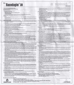 Thuốc cốm Racedagim 30MG Agimexpharm điều trị tiêu chảy cấp ở trẻ em (30 gói x 3g)