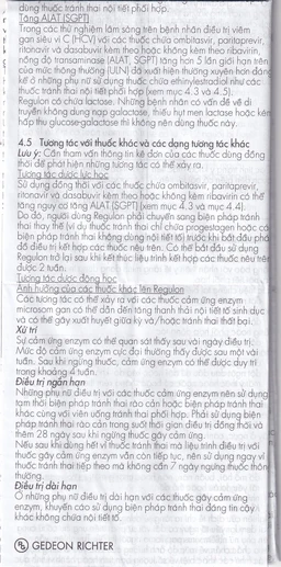 Thuốc Regulon Gedeon tránh thai hằng ngày (1 vỉ x 21 viên)