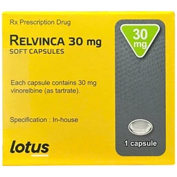 Thuốc Relvinca 30mg Lotus điều trị đầu tay cho bệnh ung thư phổi không phải tế bào nhỏ (1 vỉ x 1 viên) 1