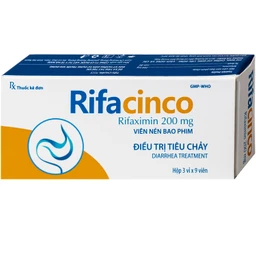 Thuốc Rifacinco 200mg Hà Nam điều trị tiêu chảy du lịch do E. coli không xâm nhập (3 vỉ x 9 viên) 2